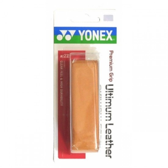 CUSHION GRIP YONEX PREMIUM ULTIMUM LEATHER - COURO NATURAL